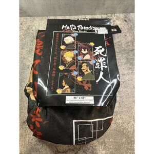 Hell's Paradise Manga Anime Soft Throw Blanket 46x60" Black Soft Cuddly